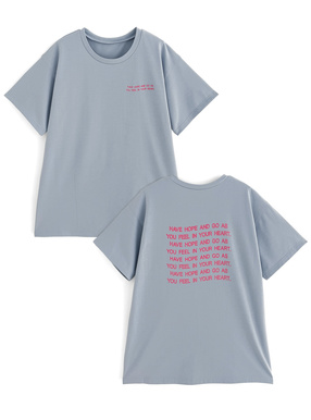 ウエーブロゴプリントTシャツ