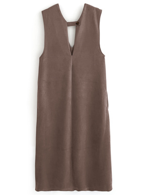 スエードジャンパースカート