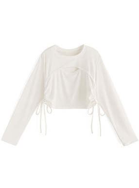 Tシャツ[無地](ホワイト・白) | レディースファッション通販のグレイル