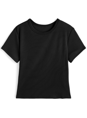 リブフィットTシャツ