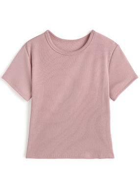 リブフィットTシャツ