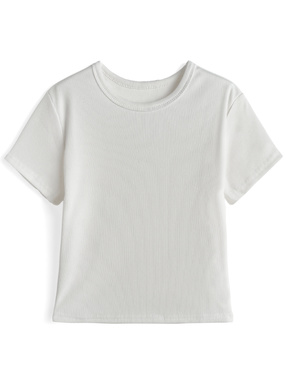 リブフィットTシャツ