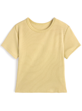 リブフィットTシャツ