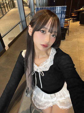 リボンレースレイヤード風トップス