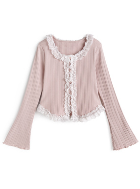 レースフリルトップス