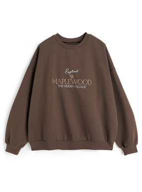 ロゴ刺繍スウェットトップス