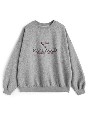 ロゴ刺繍スウェットトップス