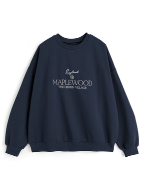 ロゴ刺繍スウェットトップス