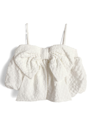 ビッグリボンバルーンキャミソールトップス