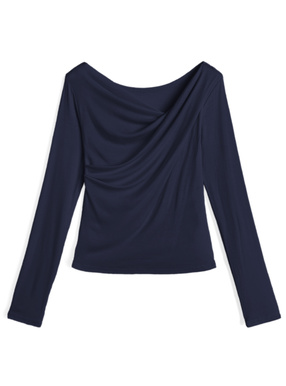 接触冷感3Wayシアードレープカシュクールトップス
