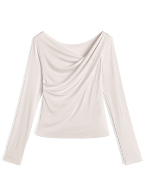 接触冷感3Wayシアードレープカシュクールトップス