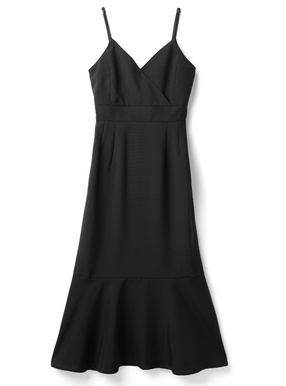 カシュクールバックリボンマーメイドキャミワンピース