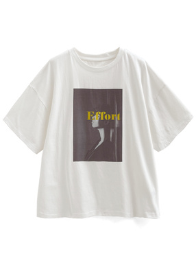 プリントTシャツ(ホワイト・白) | レディースファッション通販の