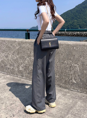 ツイルタックワイドパンツ