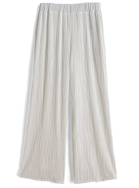 ウェーブプリーツワイドパンツ