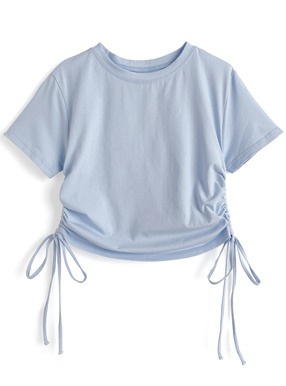 サイドドロストTシャツトップス