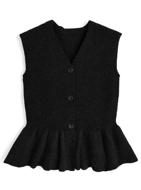 ショートベスト(ブラック・黒) | レディースファッション通販の