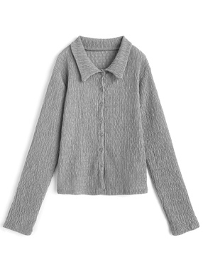 ウェーブシアーカーディガン