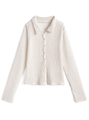 ウェーブシアーカーディガン