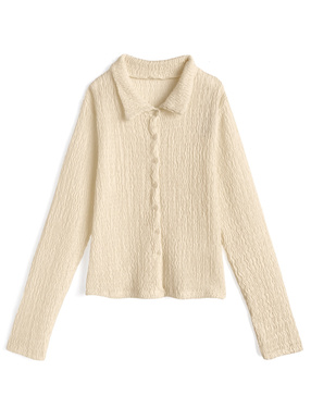 ウェーブシアーカーディガン