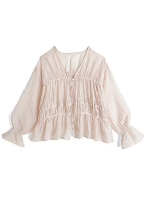 ギャザーシアーブラウス