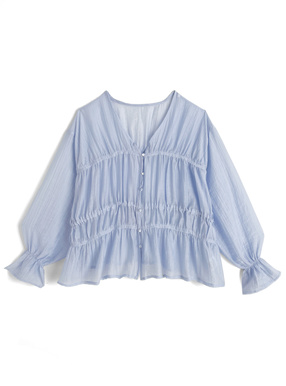 ギャザーシアーブラウス
