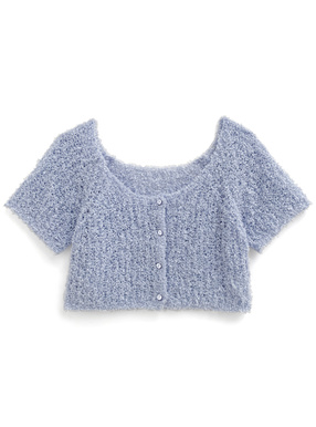 テープヤーンニットカーディガン