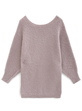 三上悠亜 モヘヤタッチニットミニワンピース