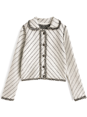 配色ラメニットカーディガン