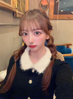 シャギーカラーケーブル編みニットカーディガン