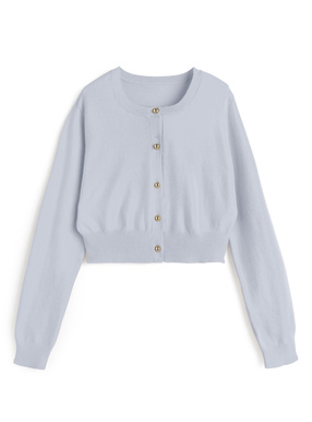 ゴールドボタンニットカーディガン