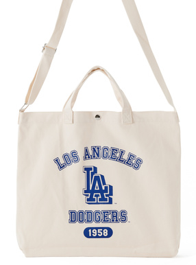 MLB ロサンゼルスドジャース　ロゴプリントトートバッグ