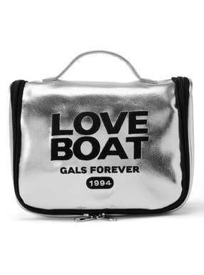 LOVE BOAT　ロゴ刺繍トラベルポーチ
