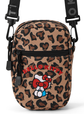 サンリオキャラクターズ　ハローキティ刺繍レオパード柄ミニショルダーバッグ