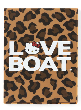 サンリオキャラクターズ　LOVE BOAT　レオパード柄ハローキティミラー