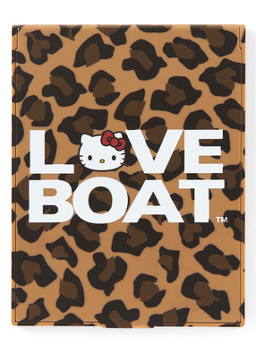 サンリオキャラクターズ　LOVE BOAT　レオパード柄ハローキティミラー