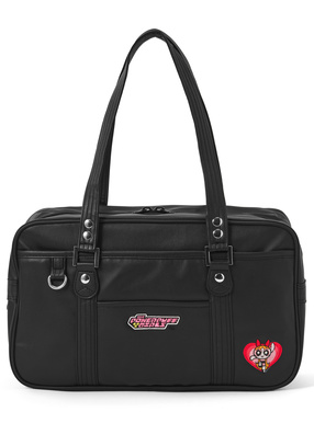 パワーパフガールズ　ブロッサムロゴ刺繍スクールバッグ