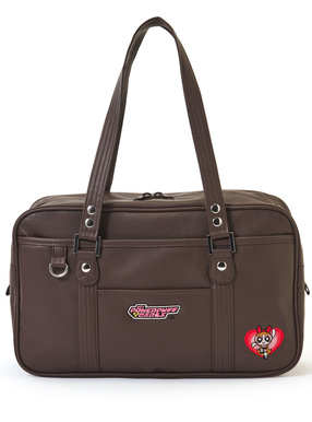 パワーパフガールズ　ブロッサムロゴ刺繍スクールバッグ