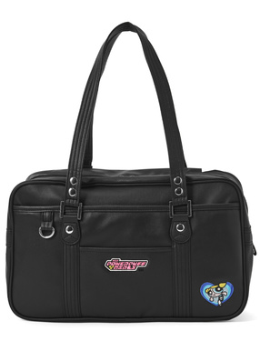 パワーパフガールズ　バブルスロゴ刺繍スクールバッグ