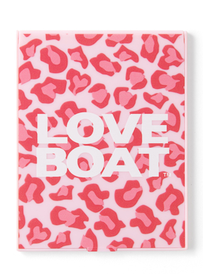 LOVE BOAT　レオパード柄ロゴミラー