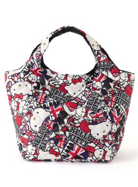 サンリオキャラクターズ　ハローキティイギリス柄キルティングトートバッグ