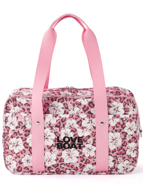 LOVEBOAT　レオパード&ハイビスカス柄スクールバッグ