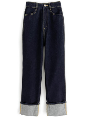 ロールアップデニムパンツ