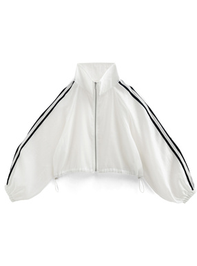 サイドラインシアーショート丈ブルゾン