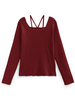 前後2Wayホルターネックニットトップス