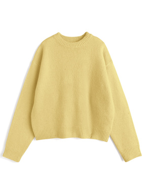 ウォッシャブルベーシックニットトップス