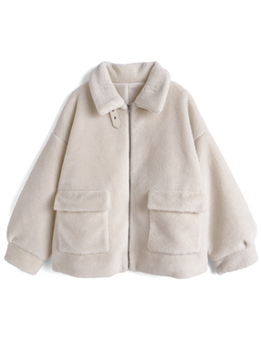 襟2Wayボアジャケット