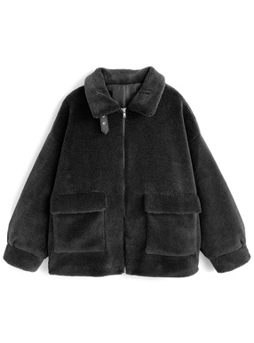 襟2Wayボアジャケット