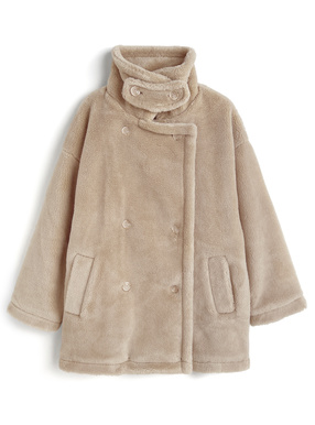 襟2Wayボアミドルコート