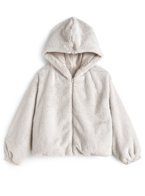 フード付きファーブルゾン